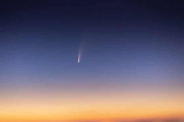 This Comet shows the coma or tail that 'Oumuamua did not possess which lead scientist to conclude it was not a comet.