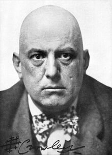 Headshot of Occultist and Thelema founder Aleister Crowley