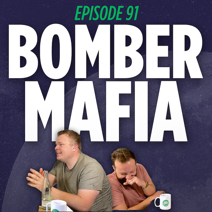 Jaron Myers and Tim Stone talk about the bomber mafia on this week's episode of their comedy podcast Things I Learned Last Night