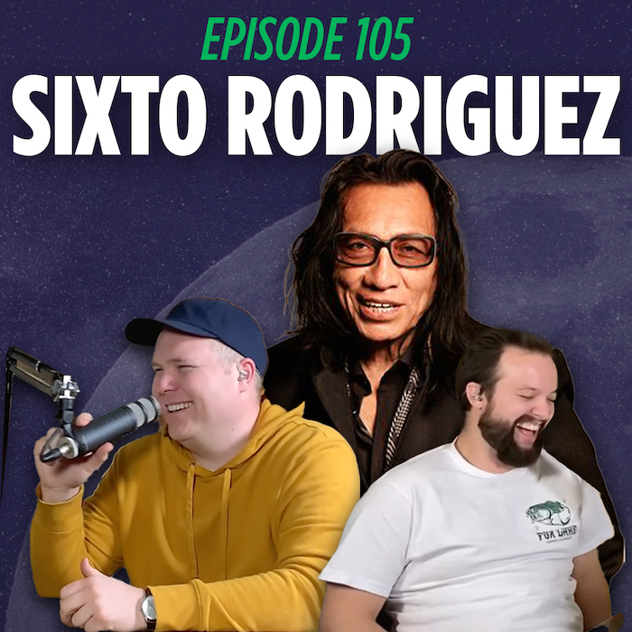 Jaron Myers and Tim Stone with Sixto Rodriguez