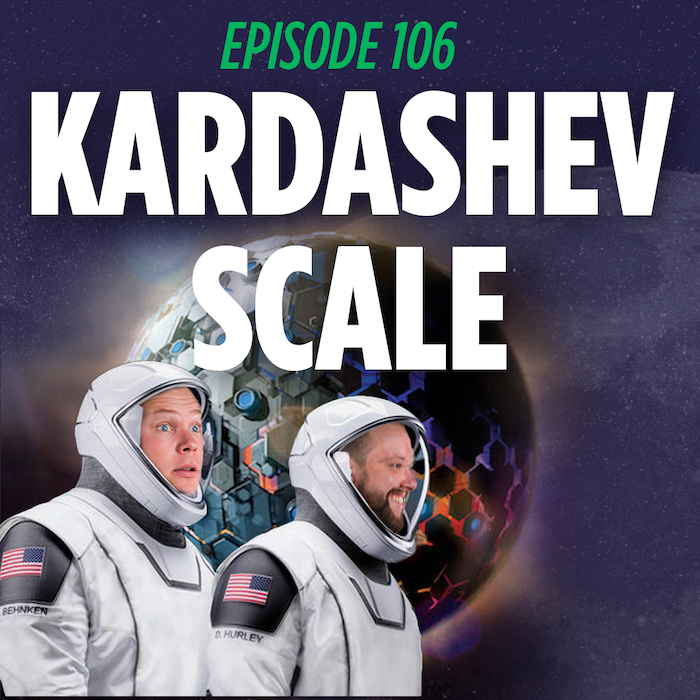 Jaron Myers and Tim Stone in Space Suits contemplating the Kardashev Scale on TILLN podcast